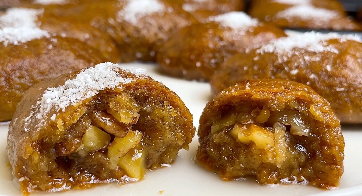 Tahinli Portakallı Ceviz Dolgulu Tatlı Tarifi