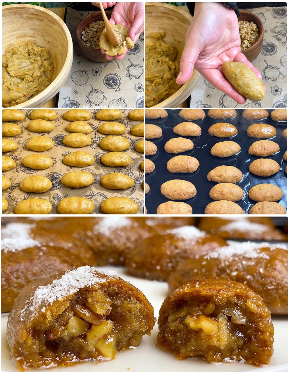 Tahinli Portakallı Ceviz Dolgulu Tatlı Tarifi