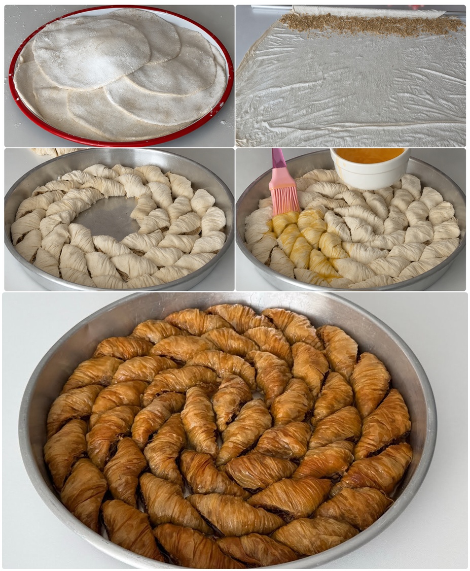 Ev Yapımı El Açması Büzme Baklava Tarifi