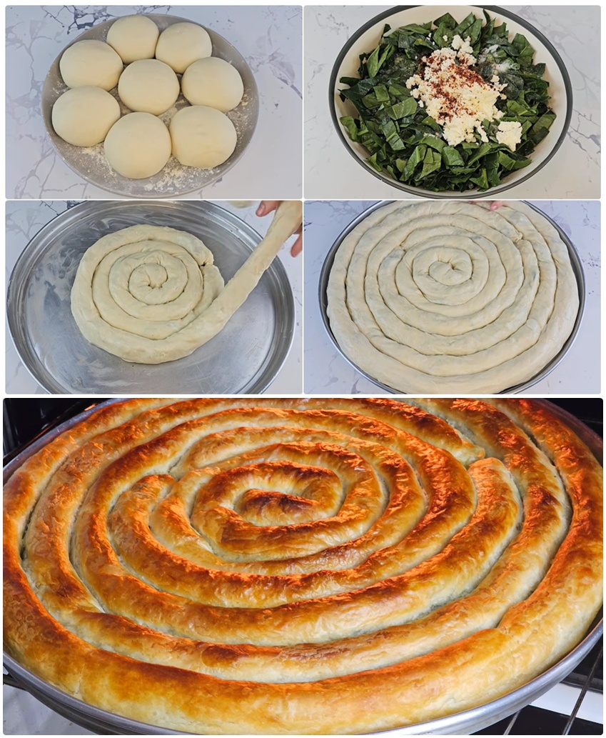 El Açması Ispanaklı Börek Tarifi