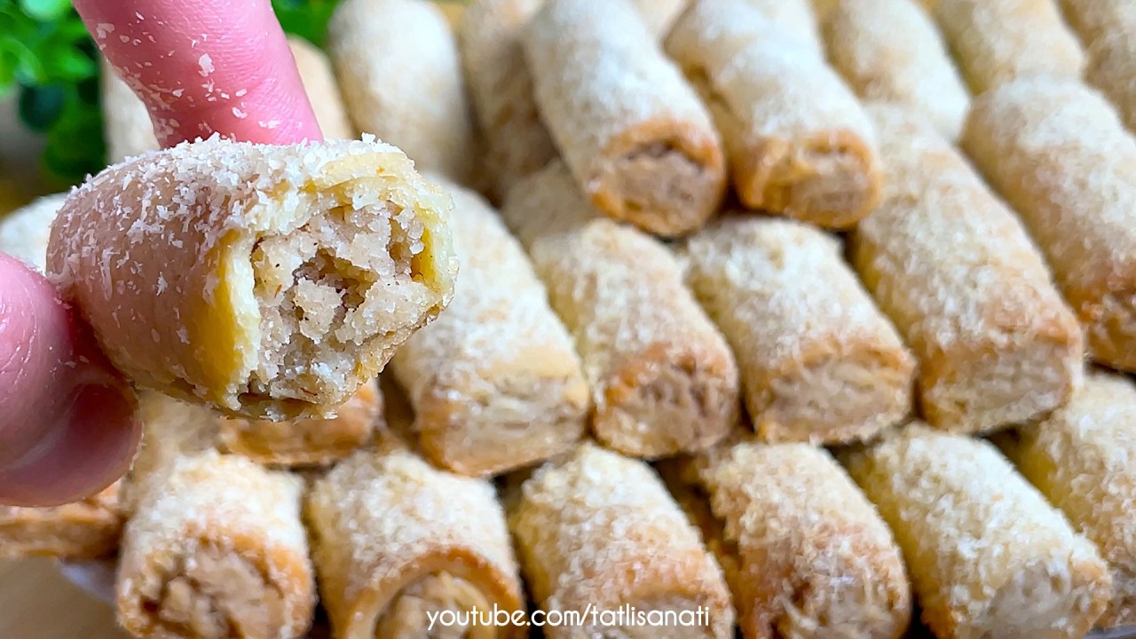 Ağızda Dağılan Helva Dolgulu Sıvıyağlı Kurabiye Tarifi