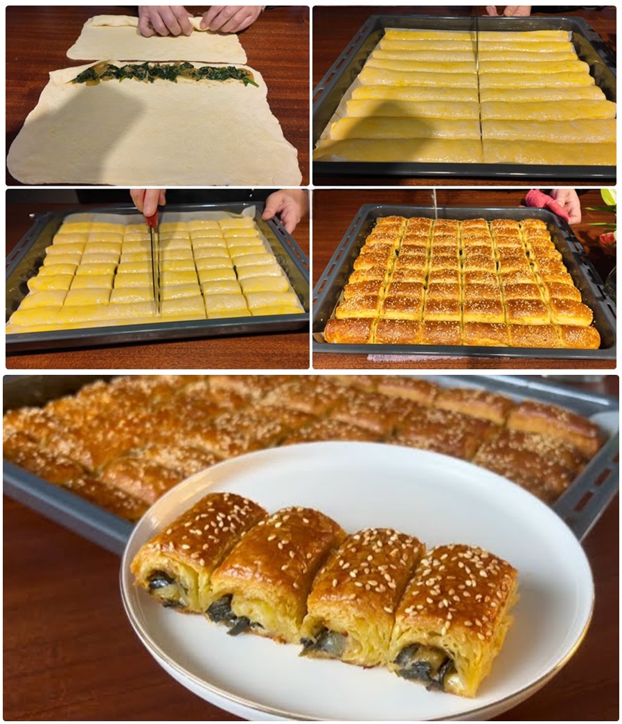 El Açması Ispanaklı Çıtır Börek Tarifi