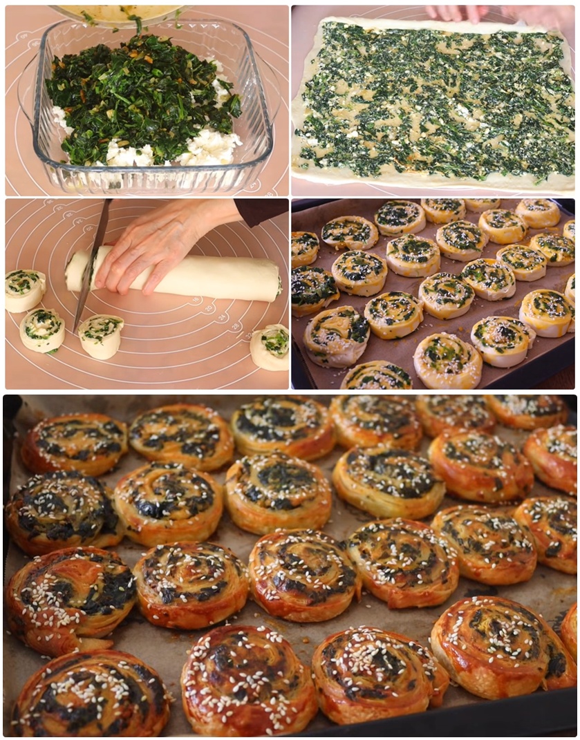 Ispanaklı Rulo Börek Tarifi