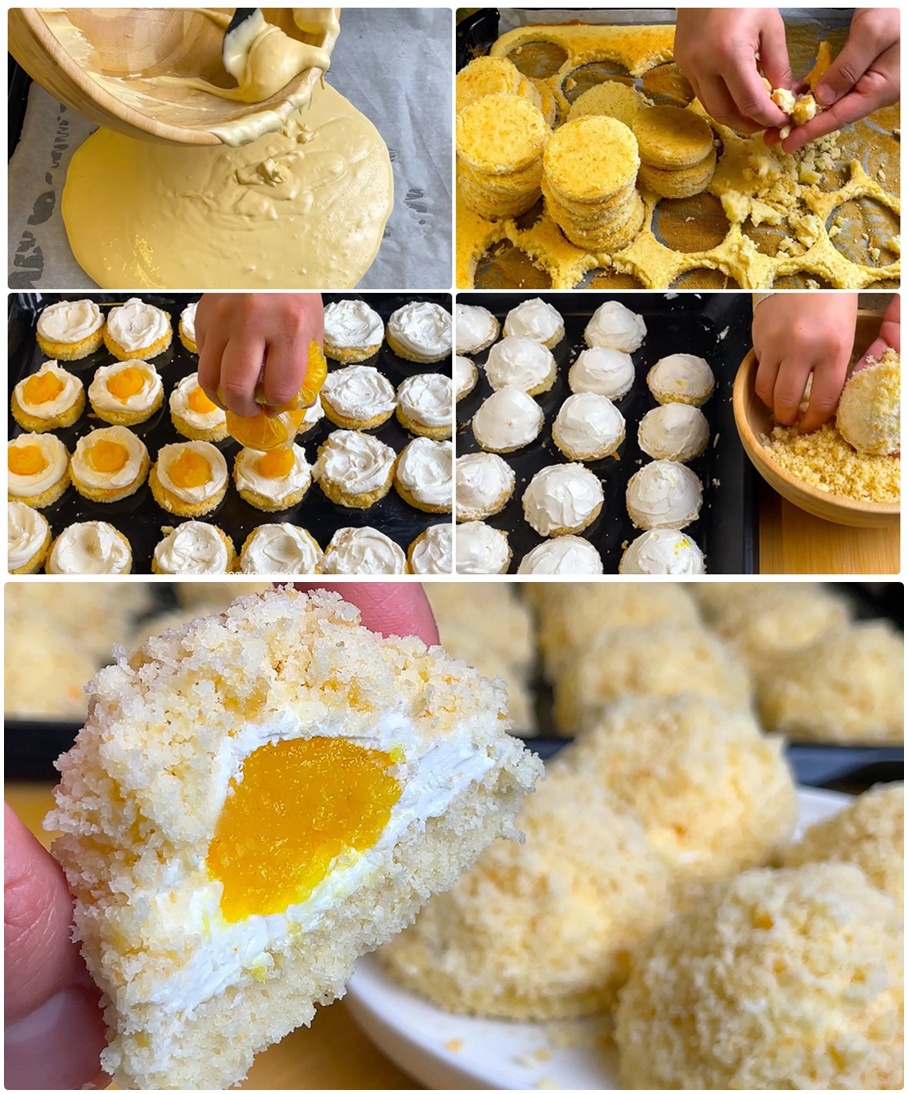 Portakal Dolgulu Porsiyonluk Pasta Tarifi