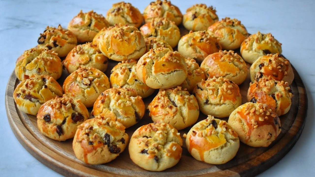 Portakallı Üzümlü Kurabiye Tarifi