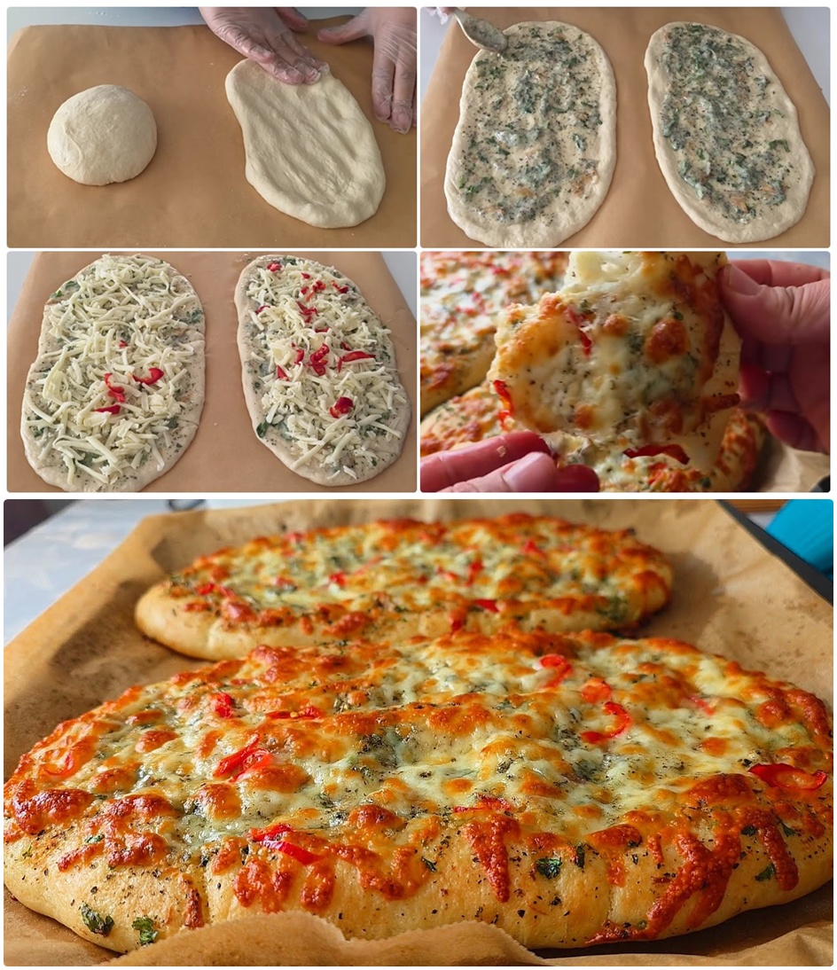 Evde Kolay Sarımsaklı Peynirli Ekmek Tarifi