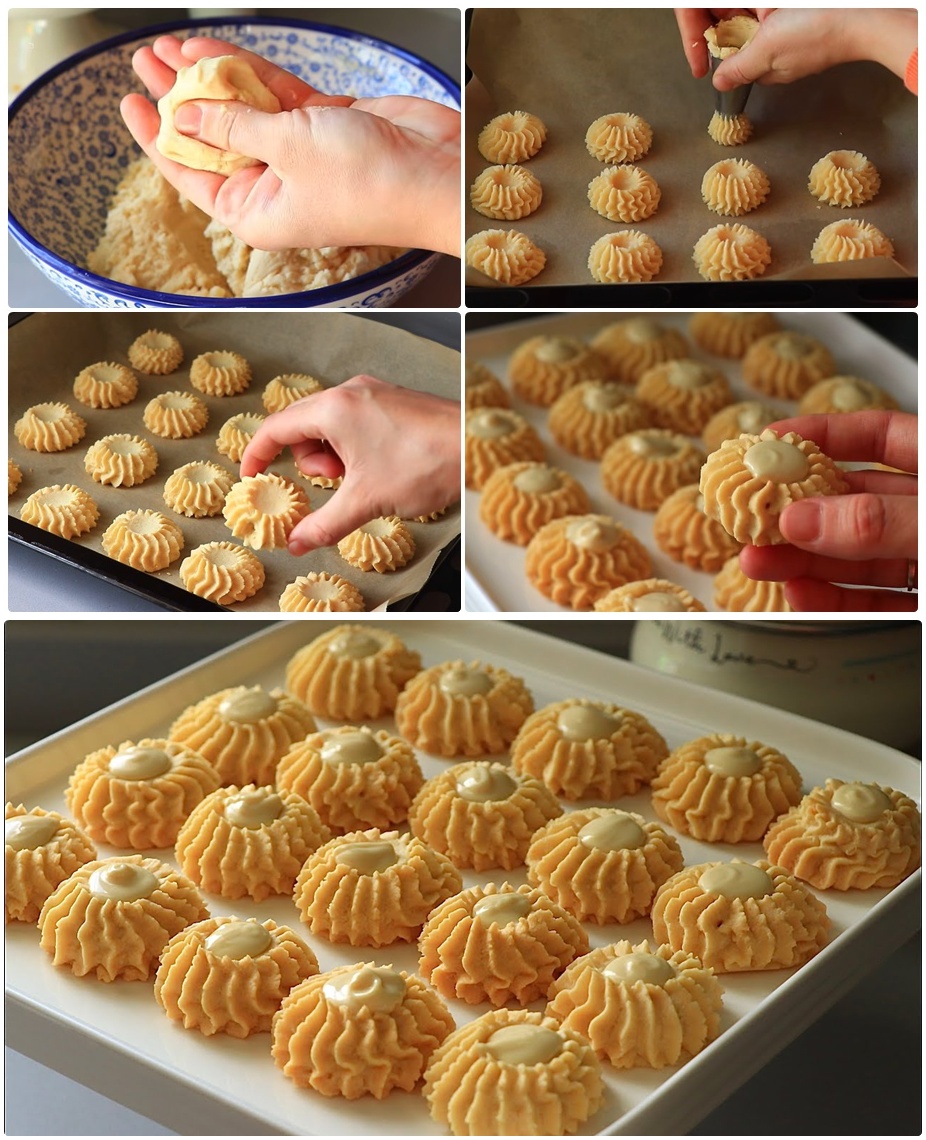 Asla Yayılmayan Sıkma Pastane Kurabiyesi Tarifi