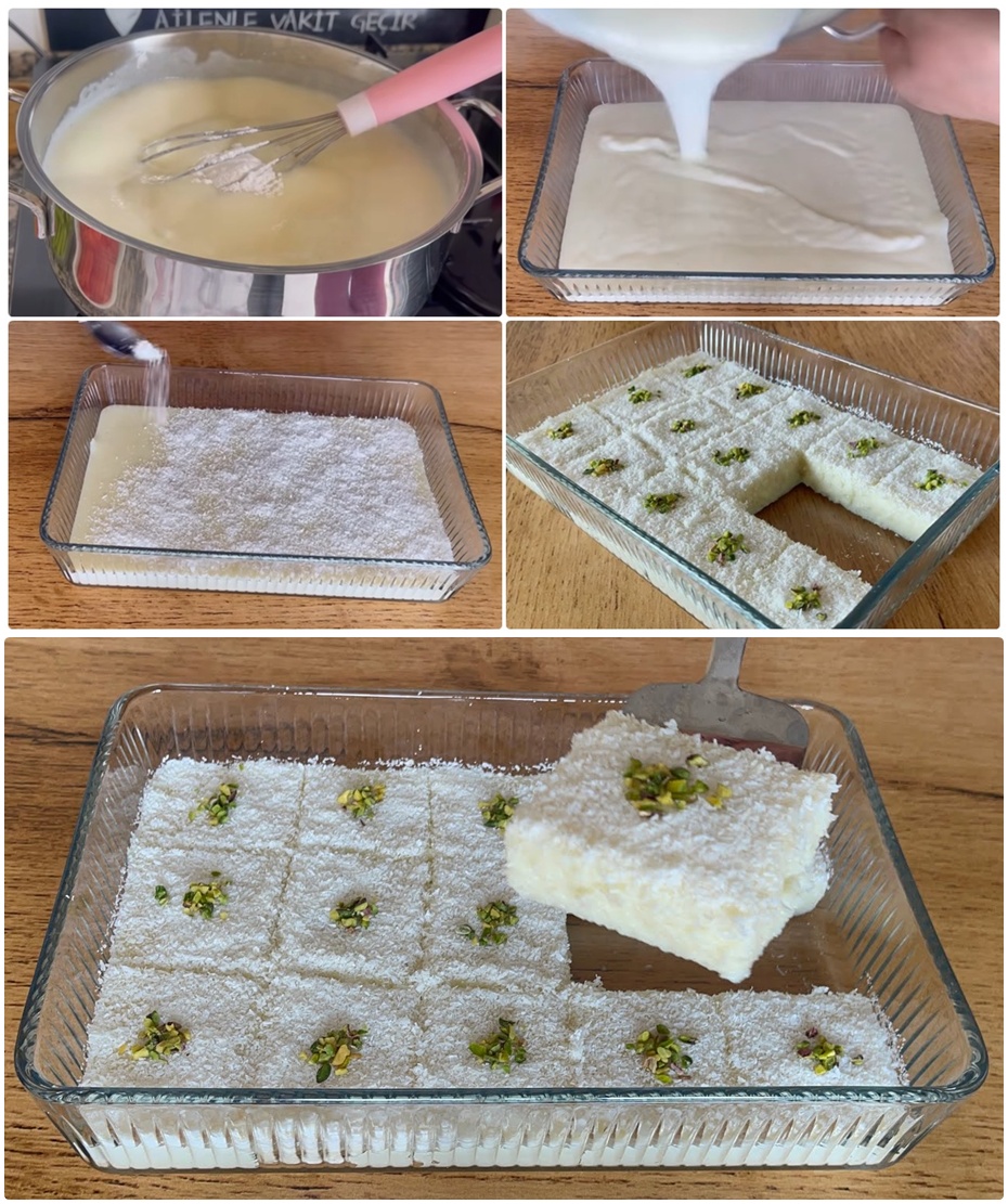 Bulut Gibi Hafif İrmikli Sütlü Tatlı Tarifi