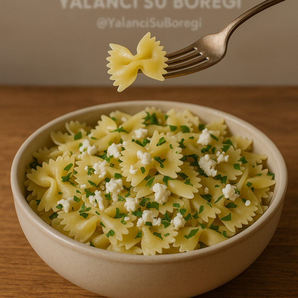 Yuvarlak kapta yalancı su böreği